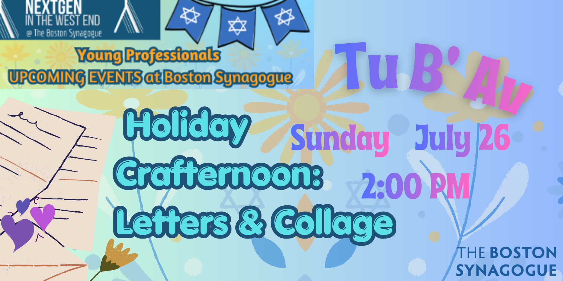 Jewish Tu B'av Crafternoon: Letters and Collage