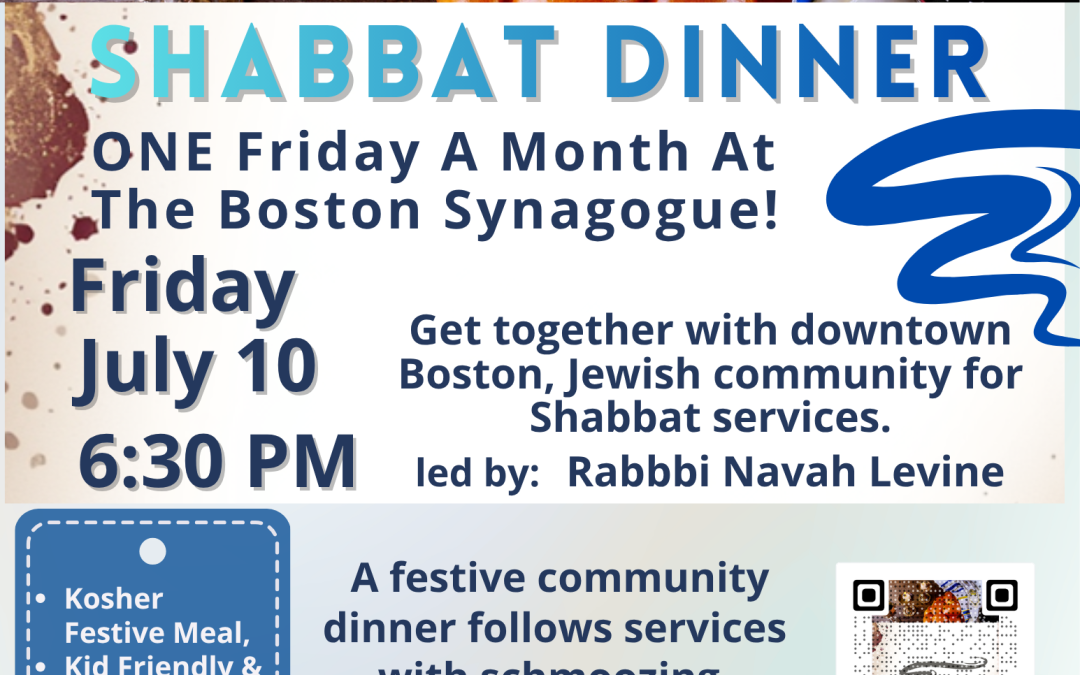 Shabbat Services & a Community Dinner with Rabbi Navah Levin